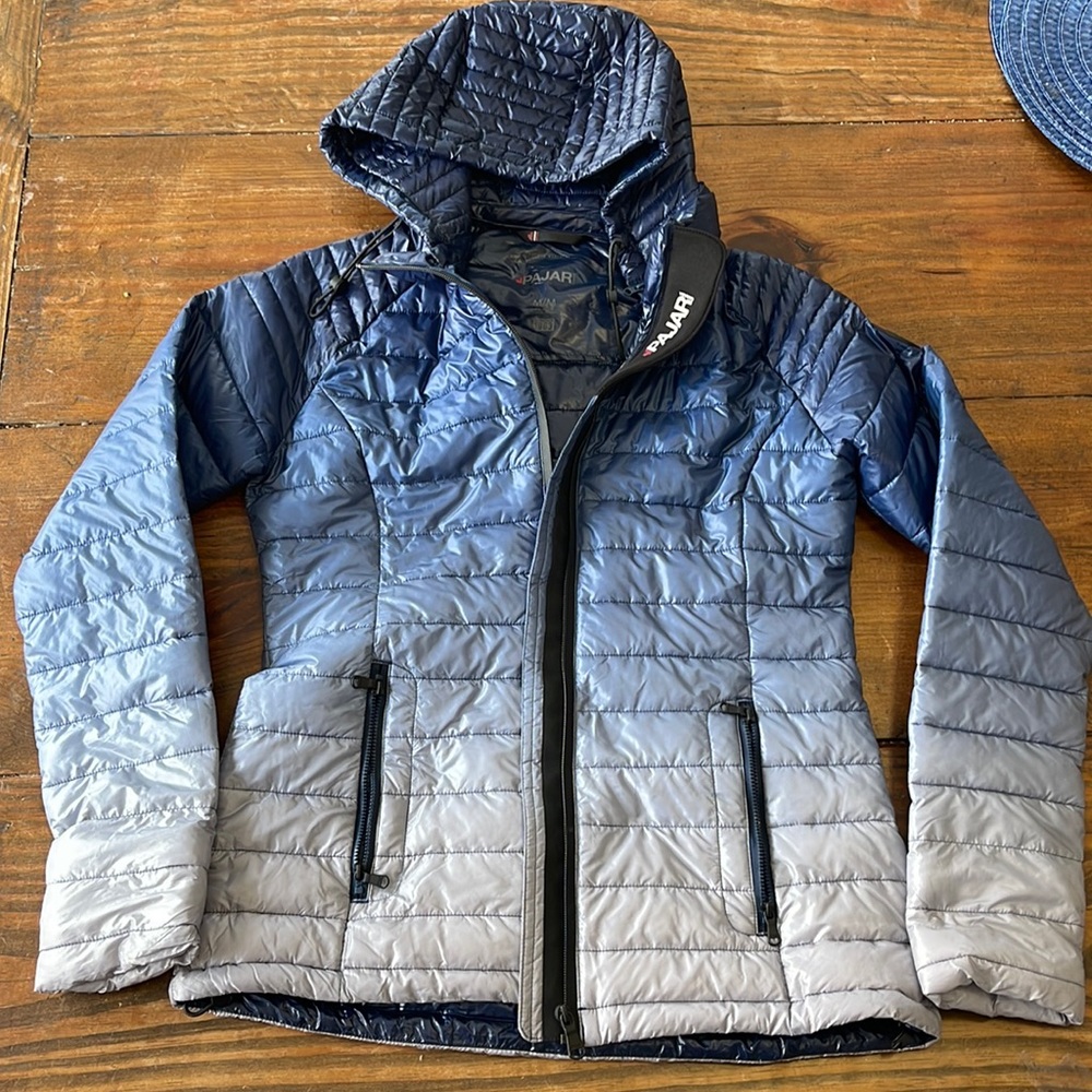 NWOT Womens Pajar Packable Ombré Puffer Coat Size Medium